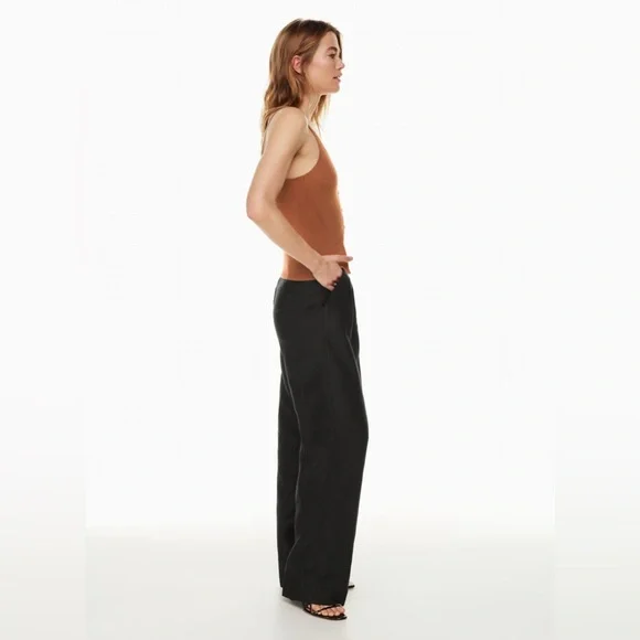 NWT - Aritzia Wilfred The Effortless Pant™ Linen - Size 6 - Black - Picture 7 of 9